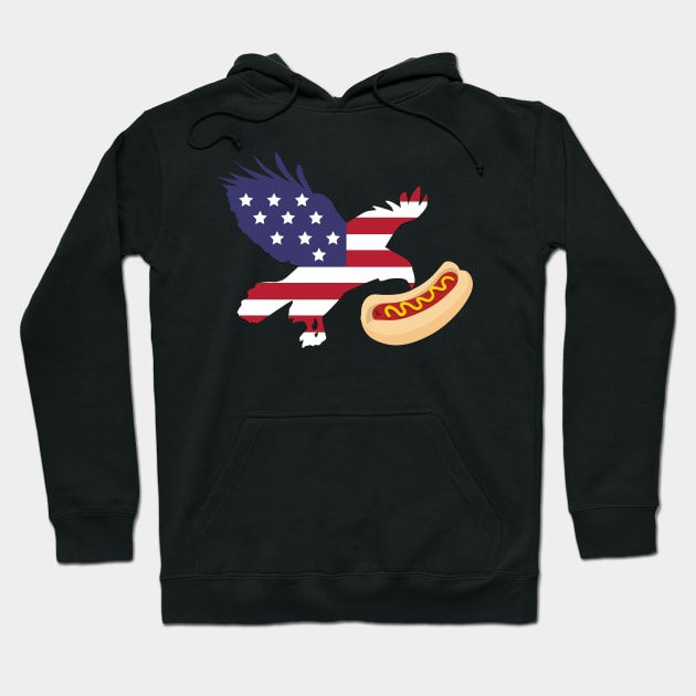 Hot Dog Day America Hoodie by thefriendlyone